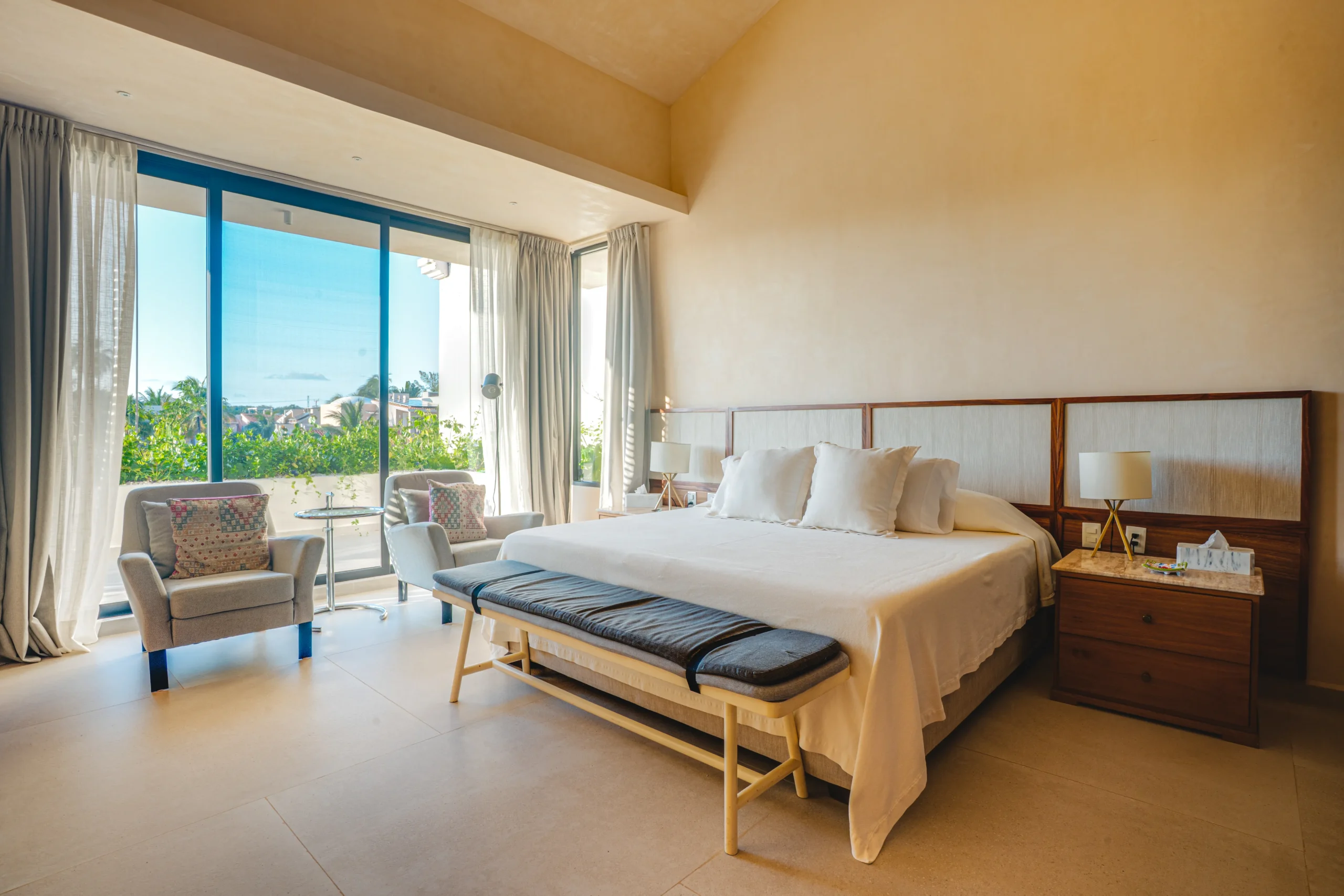 casa-anapaula-master-bedroom-ocean-view-riviera-maya